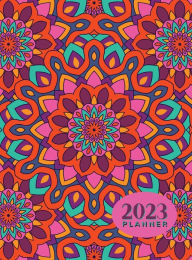 Title: 2023 Planner with 18 Mandala Coloring Book Pages for Adults: Daily, Weekly & Monthly Calendar Agenda Organizer for Work, School & Home : Large 8.5x11 Hardcover, Author: Simple Cents Journals