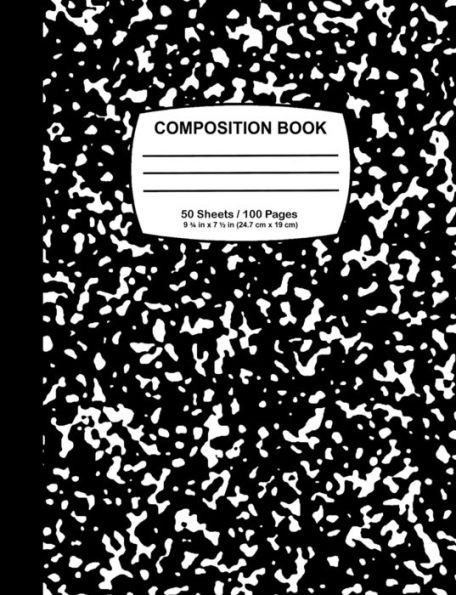 Classic Composition Notebook: Traditional Black College Ruled