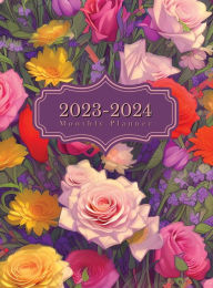 Title: 2023-2024 Two-Year Monthly Planner: 2-Year Calendar : 24-Month Agenda Book for Appointments, Time Management & Goal Setting : 8.5x11 Hardcover Fun Floral, Author: Simple Cents Journals