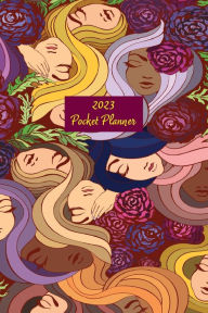 Title: 2023 Pocket or Purse Sized Monthly Planner (Multicultural Women): 12 Month Agenda Book with Birthday Log, Contacts Pages (Addresses), Notes, and Password Keeper (4