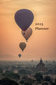 Title: 2023 Pocket or Purse Sized Monthly Planner (Hot Air Balloons): 12 Month Agenda Book with Birthday Log, Contacts Pages (Addresses), Notes, and Password Keeper (4