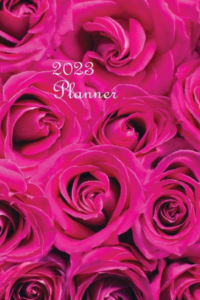 2023 Pocket or Purse Sized Monthly Planner (Pink Roses): 12 Month Agenda Book with Birthday Log, Contacts Pages (Addresses), Notes, and Password Keeper (4