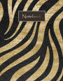 Notebook: Zebra Print Composition Book 120 Page College Ruled 8.5 x 11 inches