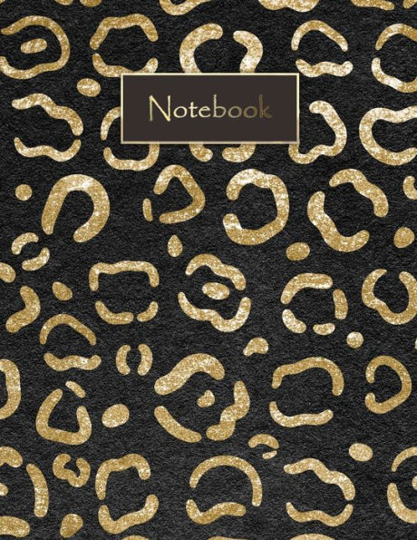 Leopard Print Notebook: Composition Book 120 Page College Ruled 8.5 x 11 inches