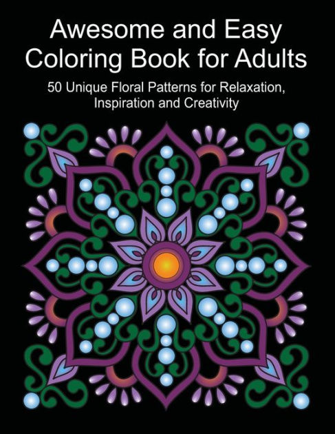 Barnes and Noble Laugh Now, Cry Later. Simple Coloring Book.: Easy Coloring  Book for Adults Beautiful Simple Designs for Seniors and Beginners (Easy  Adult Coloring Books)