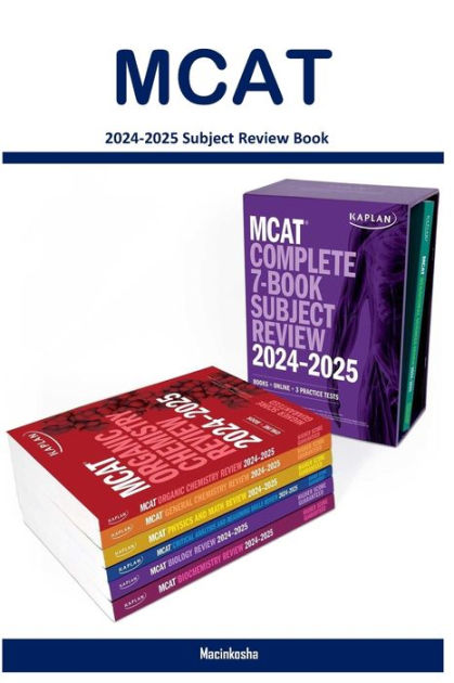 Kaplan 2023-2024 MCAT Complete 7 deals Book Subject Review