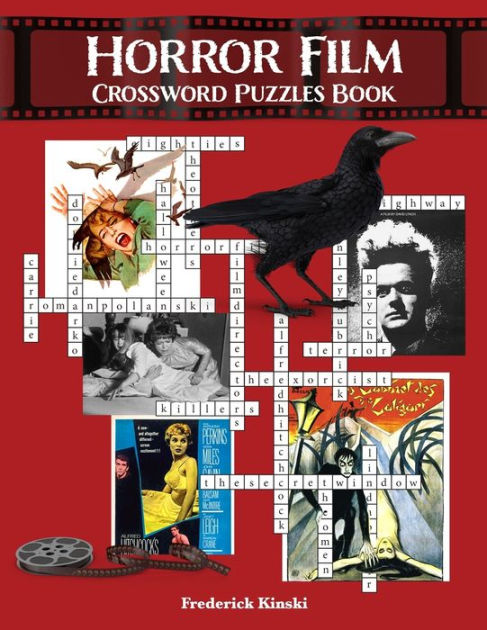Horror Film Crossword Puzzles Book by Frederick Kinski Paperback
