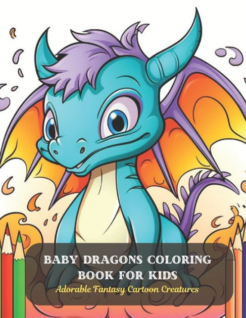 Cute Coloring Book For Adults and Teens Adorable Fantasy Animals
