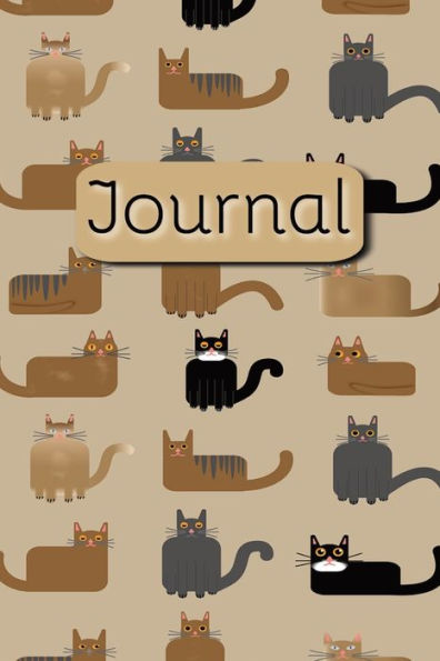Journal: A Blank Lined Notebook for Writing Notes, Thoughts, and Ideas, 120 Sheets, 6 x 9 inches, Cats Theme