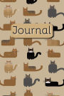 Journal: A Blank Lined Notebook for Writing Notes, Thoughts, and Ideas, 120 Sheets, 6 x 9 inches, Cats Theme