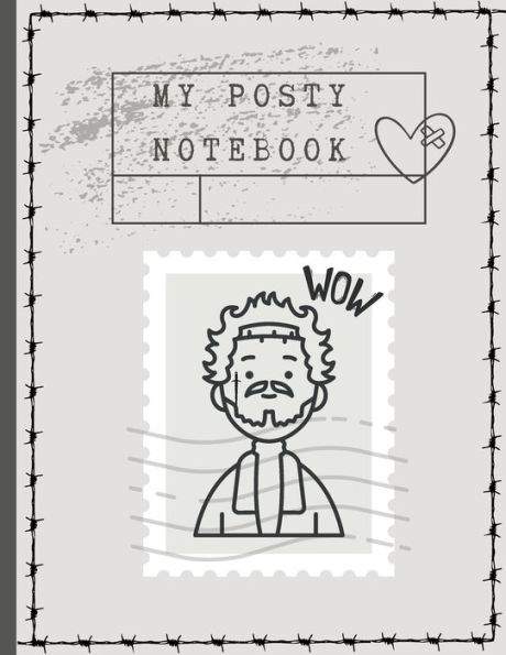 Posty Book ; Post Malone Notebook, Journal, Diary & More: Blank Lined & Illustrated 208 Pages Ages 5+