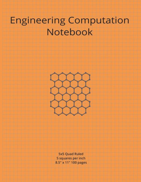 Engineering Computation Book: 5x5 quad ruled graph paper notebook for engineers, scientists, students and designers