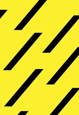 Large Lined Journal Notebook (Yellow With Black Stripes), 600 Pages 6inches x 9inches - 50lb Paper