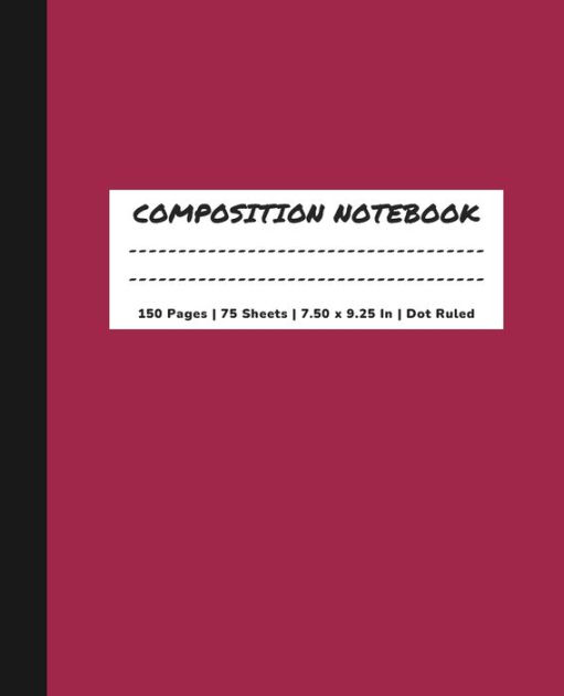 Dot Grid Composition Notebook Dot Graph Notebook by Vine Werks