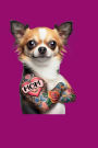MOM tattoo chihuahua: 6x9 blank lined journal : 100 pages