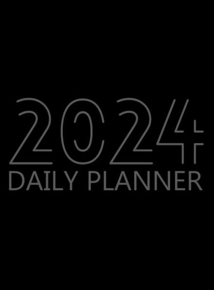 2024 Daily Planner, Hardcover: 12 Month Organizer, Agenda for 365 Days, One Page Per Day with Priorities and To-Do List, Hourly Organizer Book