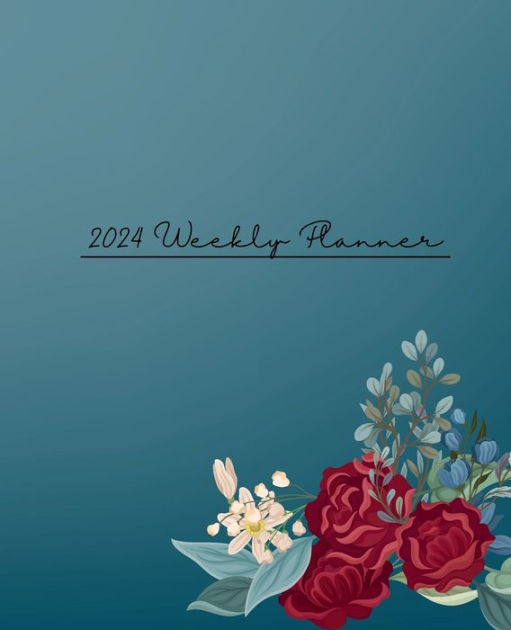 Weekly Planner for 2024. Stay organized. Start Anytime. 9.25 x 7.5 by Jessica Thorn, Paperback