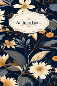 Title: Floral Pattern Address Book: Golden, Author: Sarah Frances