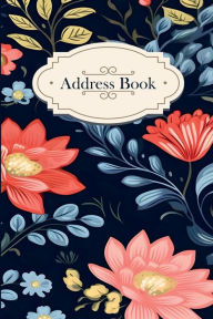 Title: Floral Pattern Address Book: Blue & Red, Author: Sarah Frances