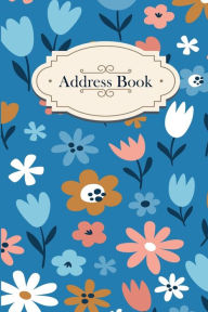 Title: Floral Pattern Address Book: Light Blue, Author: Sarah Frances