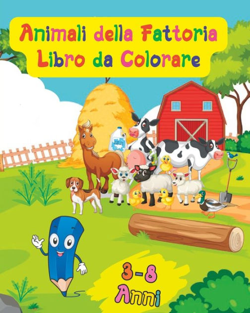 Animali della fattoria da colorare a book by Daniele Tuzi