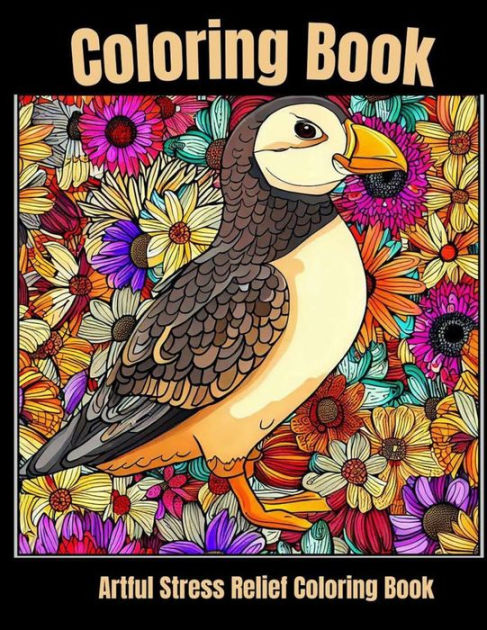 Artful stress relief coloring book: Tropical Serenity: Artistic Bird  Coloring Delight by Gerome Douglash, Paperback