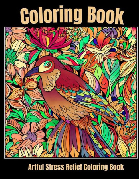 Artful stress relief coloring book: Tropical Serenity: Artistic Bird  Coloring Delight by Gerome Douglash, Paperback