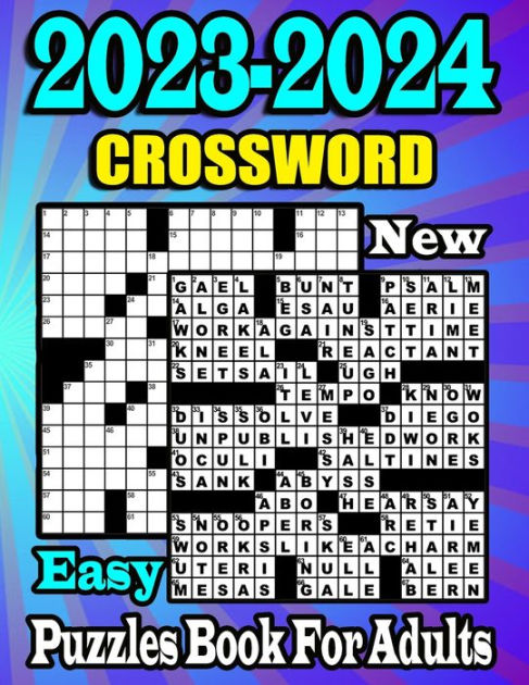 New Easy Crossword Puzzles Book For Adults New Easy Crossword Puzzle Book For