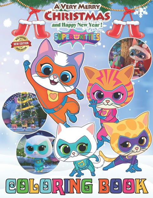 Super Kitties Coloring Book: Cute and Funny Cat for Super Fan, Kids, Boys,  Girls Ages 4-8 and 8-12 : Matthews, Scott: : Books