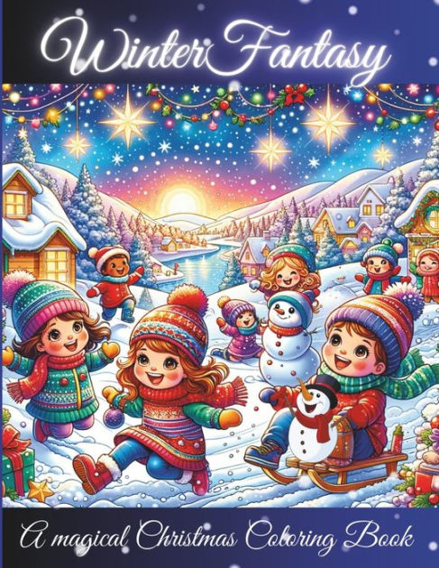 Christmas Coloring Books for Kids Ages 8-12: Easy Xmas Colouring