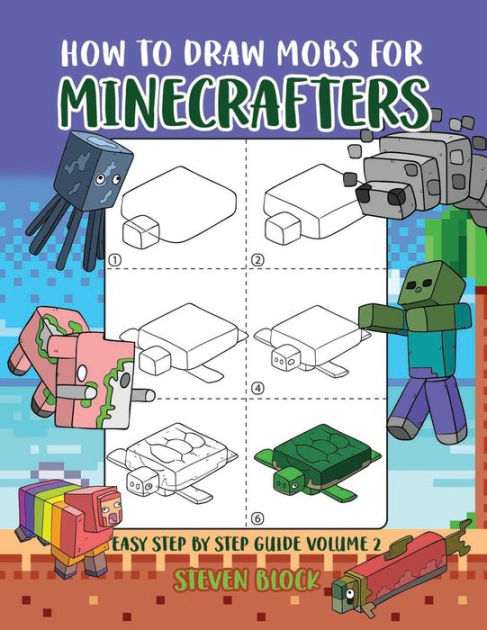 Sketch Book for Minecrafters: Sketchbook for Kids and How to Draw  Minecraft, Step by Step Guide to Drawing Minecraft with Blank Sketchbook  Pages (Large Print / Paperback)