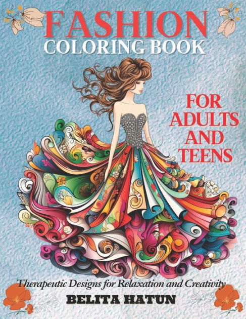 Fashion coloring book for Teens and Adults