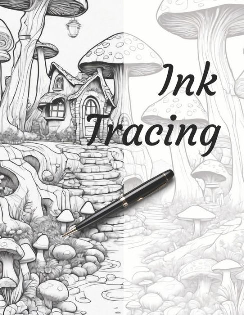 Ink Tracing Coloring Book: Follow the Lines to Reveal a Scary Haunted House  Adventure. by Charlie Renee, Paperback