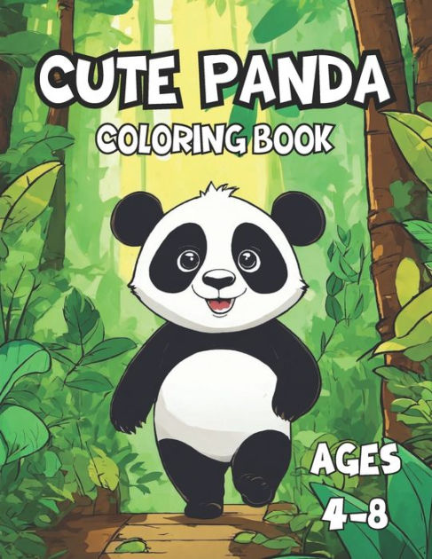 Panda Coloring Book For Kids: Coloring Books for Kids Ages 4-8  (BestColoring Books for Kids) (Paperback)