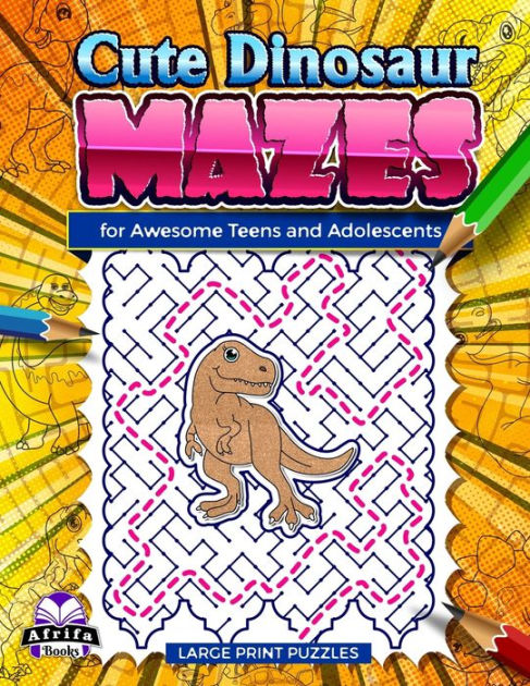 Maze Book For Kids Ages 4-8: Awesome Dinosaur Mazes Book for kids