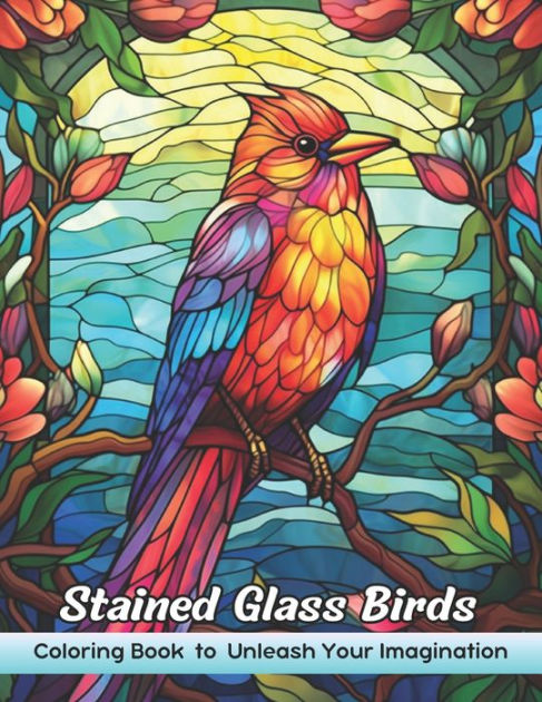 Stained Glass Birds Coloring Book Stained Glass Birds Coloring Page