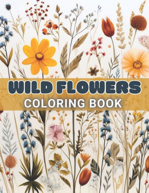 Crayola Wildflower Coloring Book, 40 Premium Adult Coloring Pgs, Flowers, Gifts