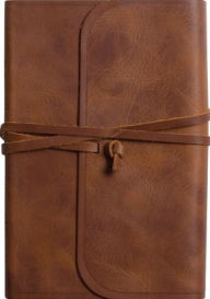 Title: ESV Thinline Bible, Red Letter (Natural Leather, Brown, Flap with Strap), Author: Crossway