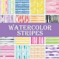 Title: Watercolor Stripes: Scrapbook Paper Pad, Author: Digital Attic Studio