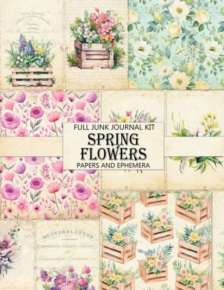 Spring Flowers Large Junk Journal Kit