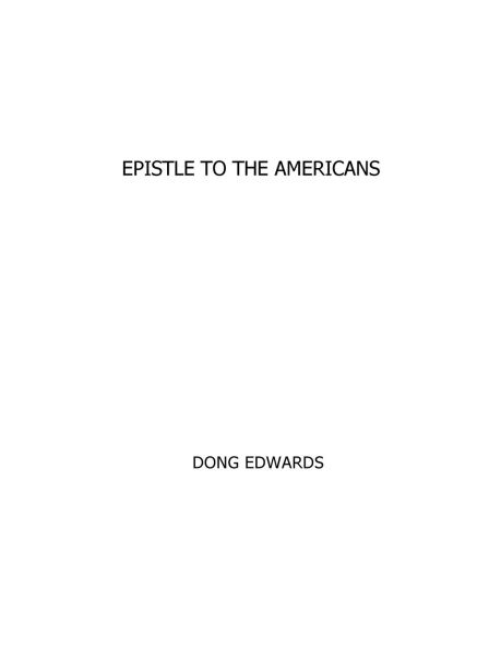 Epistle to the Americans