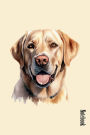 Dog Lovers Notebook: Golden Labrador