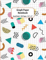 Title: Graph Paper Notebook - Nostalgic 80s Cover - Grid Notebook for Math, Science, Engineering - Quad Ruled 4x4 - 8.5