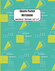 Title: Graph Paper Notebook - Nostalgic 80s Cover - Grid Notebook for Math, Science, Engineering - Quad Ruled 4x4 - 8.5