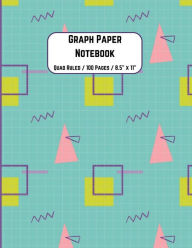 Title: Graph Paper Notebook - Nostalgic 80s Cover - Grid Notebook for Math, Science, Engineering - Quad Ruled 4x4 - 8.5