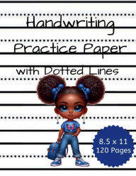 Title: Handwriting Practice Paper Dotted Lines Notebook 120 Pages 8.5x11, Author: Rachael Reed