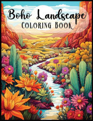 Title: Boho Landscape Coloring Book, Author: Shatto Blue Studio Ltd