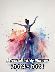 Title: Watercolor Dancer 5 Year Monthly Planner v3: Large 60 Month Planner Gift For People Who Love Performing Arts, Dance Lovers 8.5 x 11 Inches 122 Pages, Author: Designs By Sofia