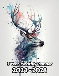 Title: Watercolor Stag 5 Year Monthly Planner: Large 60 Month Planner Gift For People Who Love Dear, Animal Lovers 8.5 x 11 Inches 122 Pages, Author: Designs By Sofia