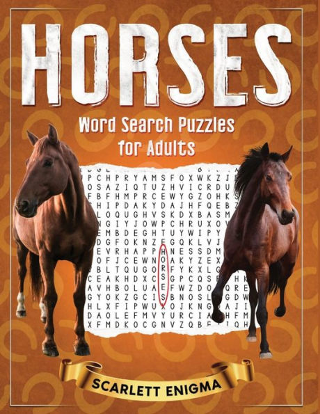 HORSES Word Search Puzzles for Adults